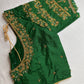 Green Maggam Aari Embroidery Blouse