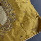 Golden Maggam Aari Embroidery Blouse