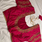 Pink Maggam Aari Embroidery Blouse