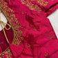 Pink Maggam Aari Embroidery Blouse