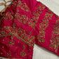 Pink Maggam Aari Embroidery Blouse