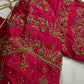Pink Maggam Aari Embroidery Blouse