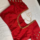Red Maggam Aari Embroidery Blouse