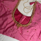 Pink Maggam Aari Embroidery Blouse