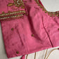 Pink Maggam Aari Embroidery Blouse