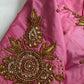Pink Maggam Aari Embroidery Blouse