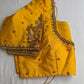 Yellow Maggam Aari Embroidery Blouse