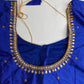 Blue Maggam Aari Embroidery Blouse