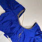 Blue Maggam Aari Embroidery Blouse