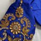 Blue Maggam Aari Embroidery Blouse
