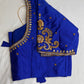 Blue Maggam Aari Embroidery Blouse