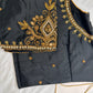 Black Maggam Aari Embroidery Blouse