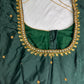 Green Maggam Aari Embroidery Blouse