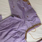 Lavender Maggam Aari Embroidery Blouse