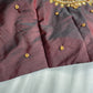 Plum Maggam Aari Embroidery Blouse