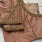Dusty Rose Maggam Aari Embroidery Blouse
