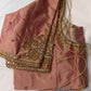 Dusty Rose Maggam Aari Embroidery Blouse