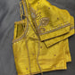 Gold Maggam Aari Embroidery Blouse