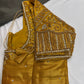 Gold Maggam Aari Embroidery Blouse