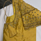 Gold Maggam Aari Embroidery Blouse