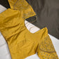 Gold Maggam Aari Embroidery Blouse