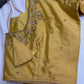 Gold Maggam Aari Embroidery Blouse