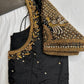 Black Silk Maggam Aari Work Blouse