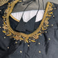 Black Silk Maggam Aari Work Blouse