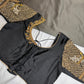 Black Silk Maggam Aari Work Blouse