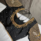 Black Silk Maggam Aari Work Blouse