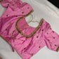 Pink Silk Maggam Aari Work Blouse