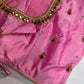 Pink Silk Maggam Aari Work Blouse
