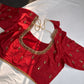 Red Silk Maggam Aari Work Blouse