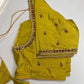 Green Silk Maggam Aari Work Blouse