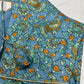 Blue Floral Multi Kalmakari Printed Silk Blouse