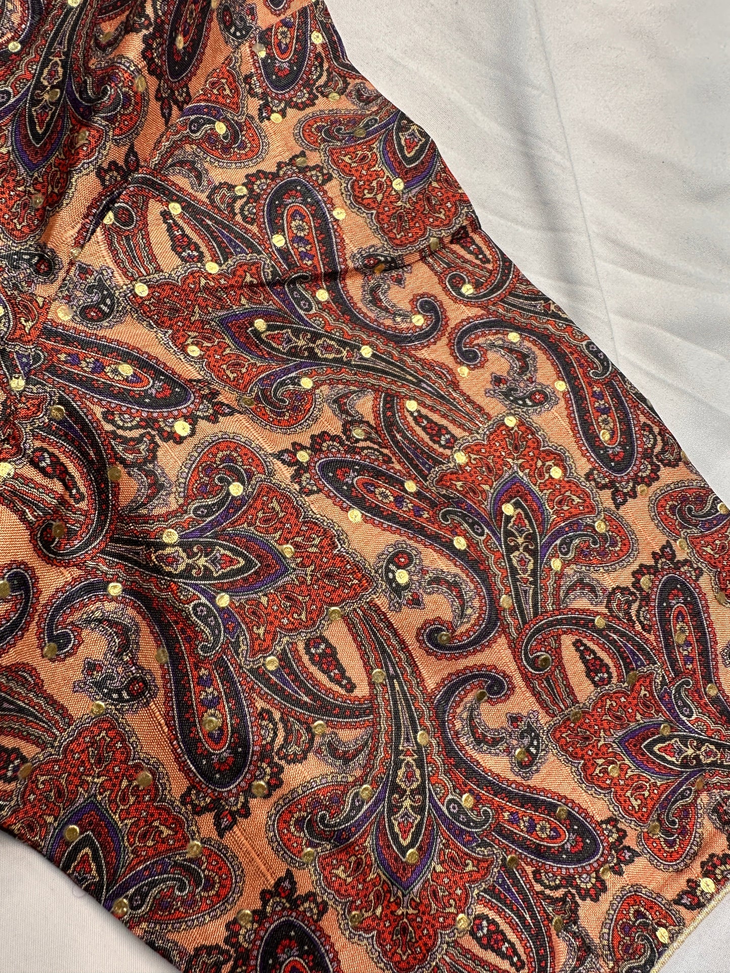 Brown Multi Kalmakari Printed Silk Blouse