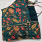 Green Kalmakari Printed Silk Blouse