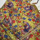 Green Floral Multi Kalmakari Printed Silk Blouse