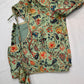 Green Multi Kalmakari Printed Silk Blouse