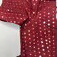 Red Mirror Work Blouse