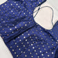 Blue Mirror Work Blouse