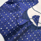 Blue Mirror Work Blouse