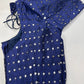 Blue Mirror Work Blouse