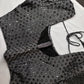 Black Gray Mirror Work Blouse