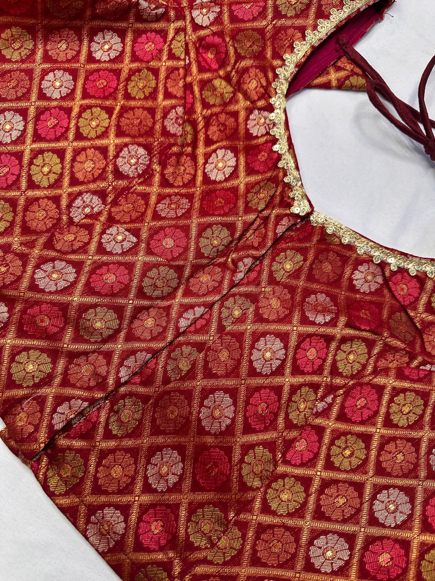 Red Banarsi Blouse