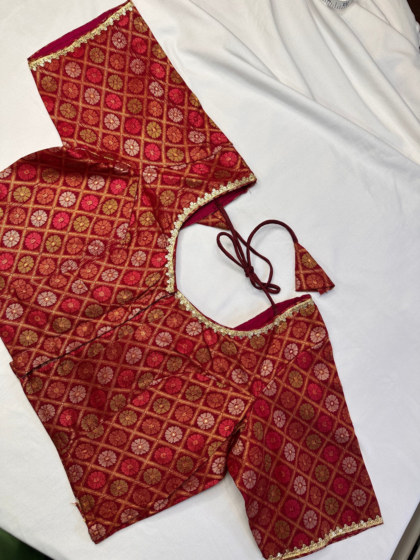 Red Banarsi Blouse