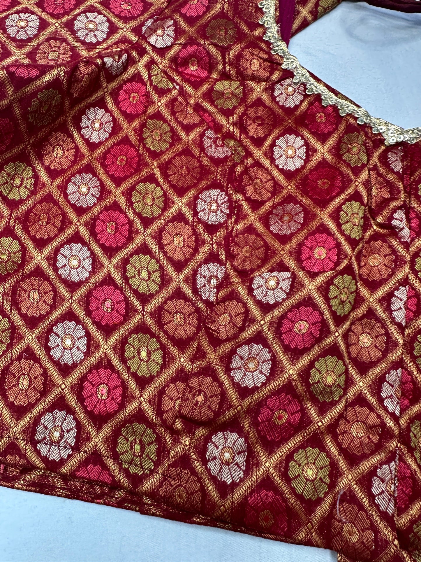 Red Banarsi Blouse