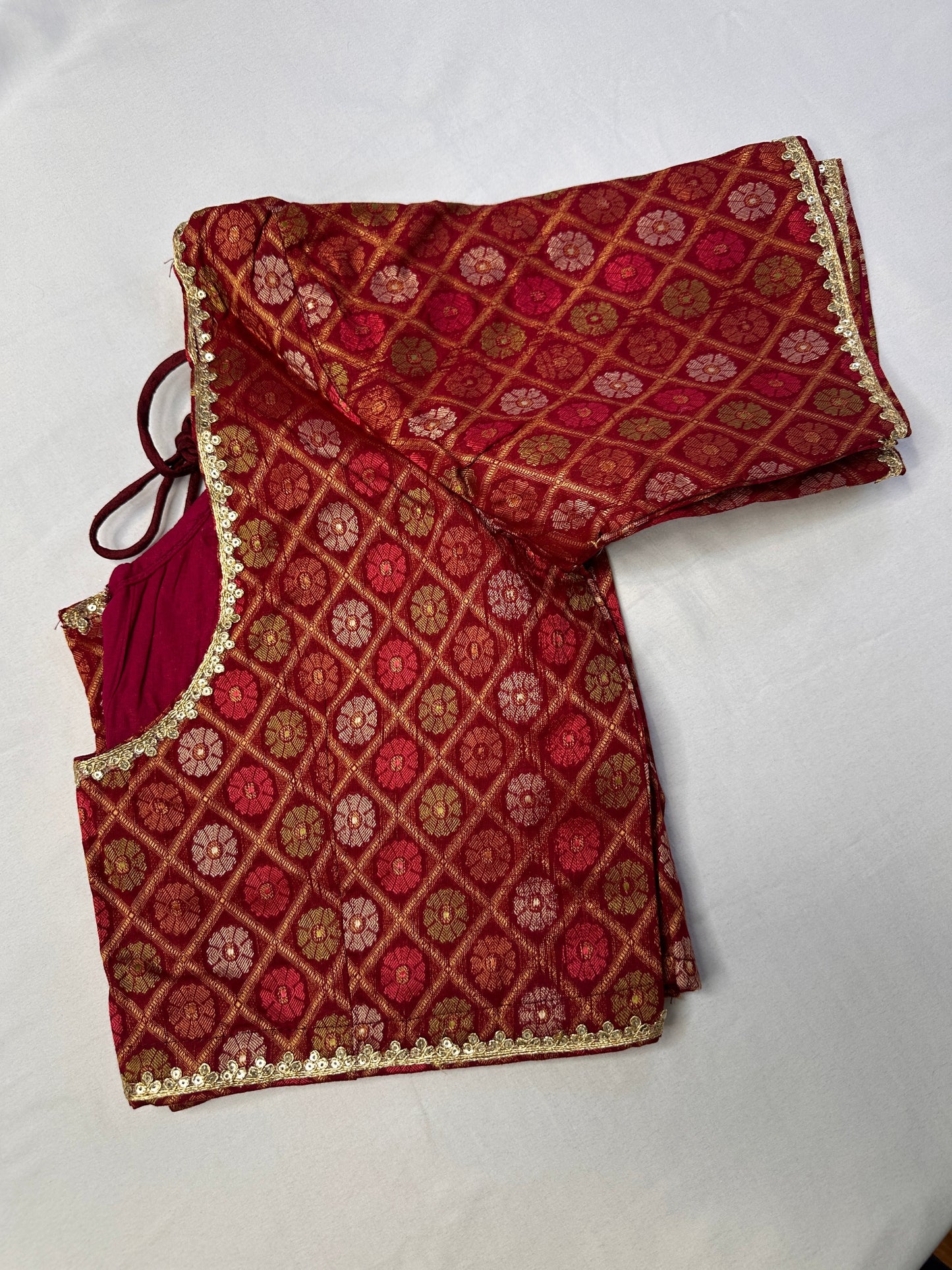 Red Banarsi Blouse