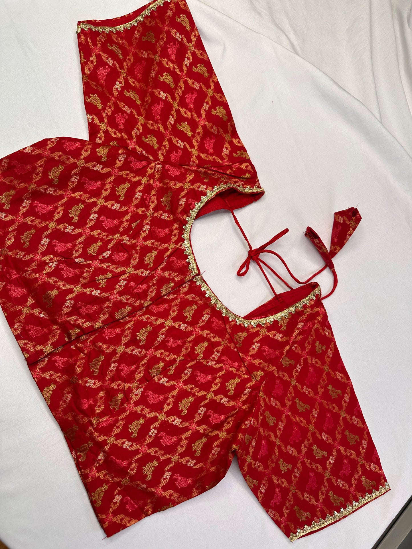 Red Banarsi Blouse