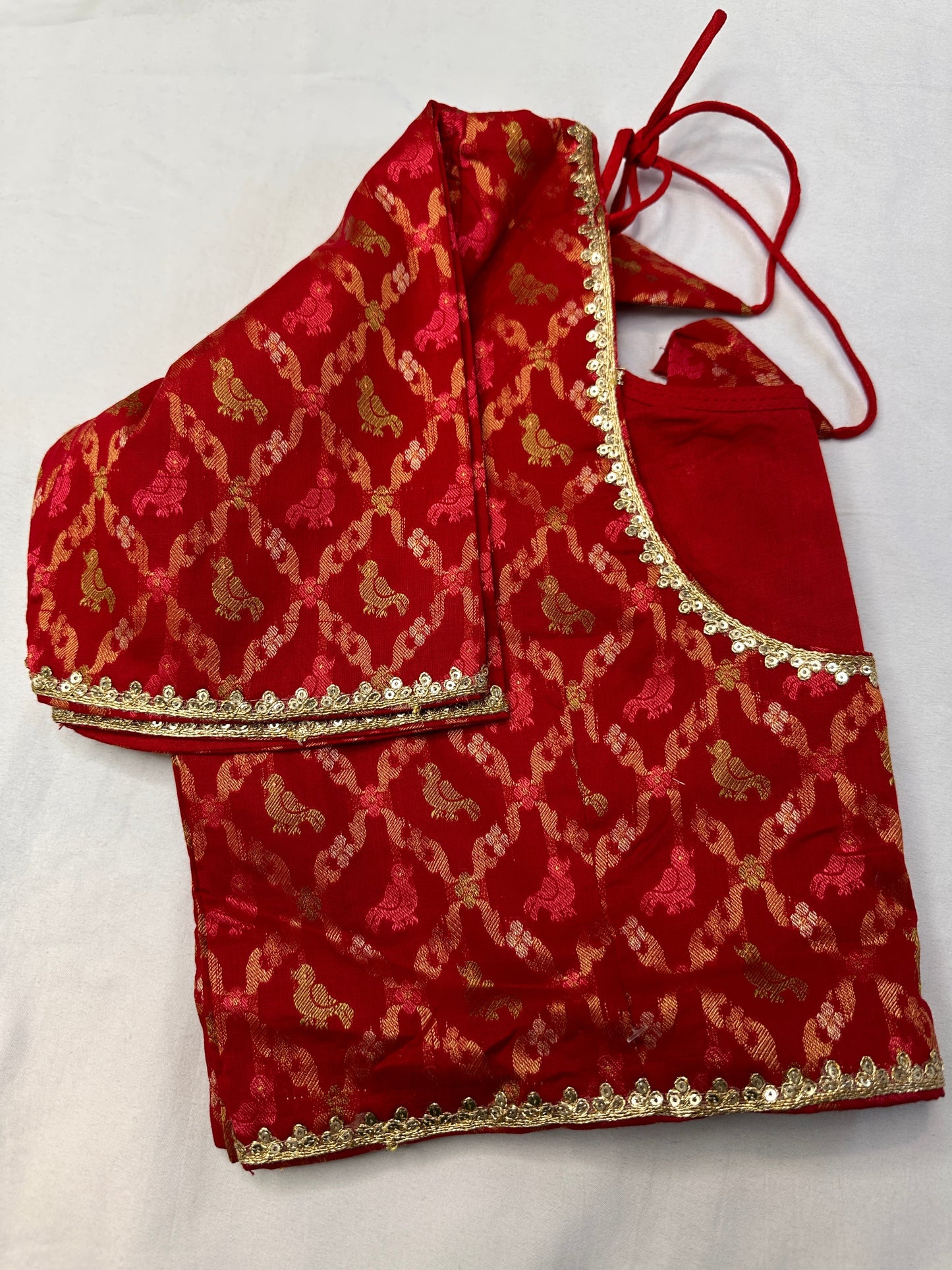 Red Banarsi Blouse